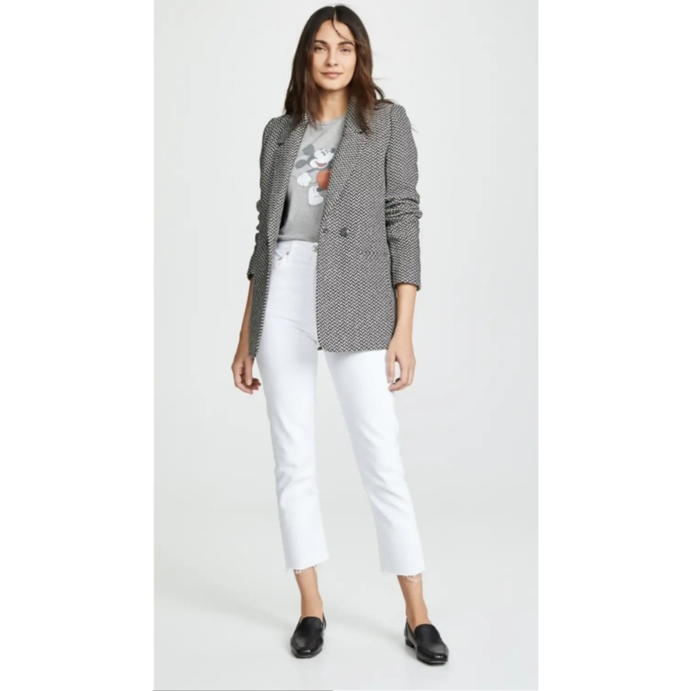 AGOLDE | Riley High Rise Straight Crop Jeans in Blurred White Size 26